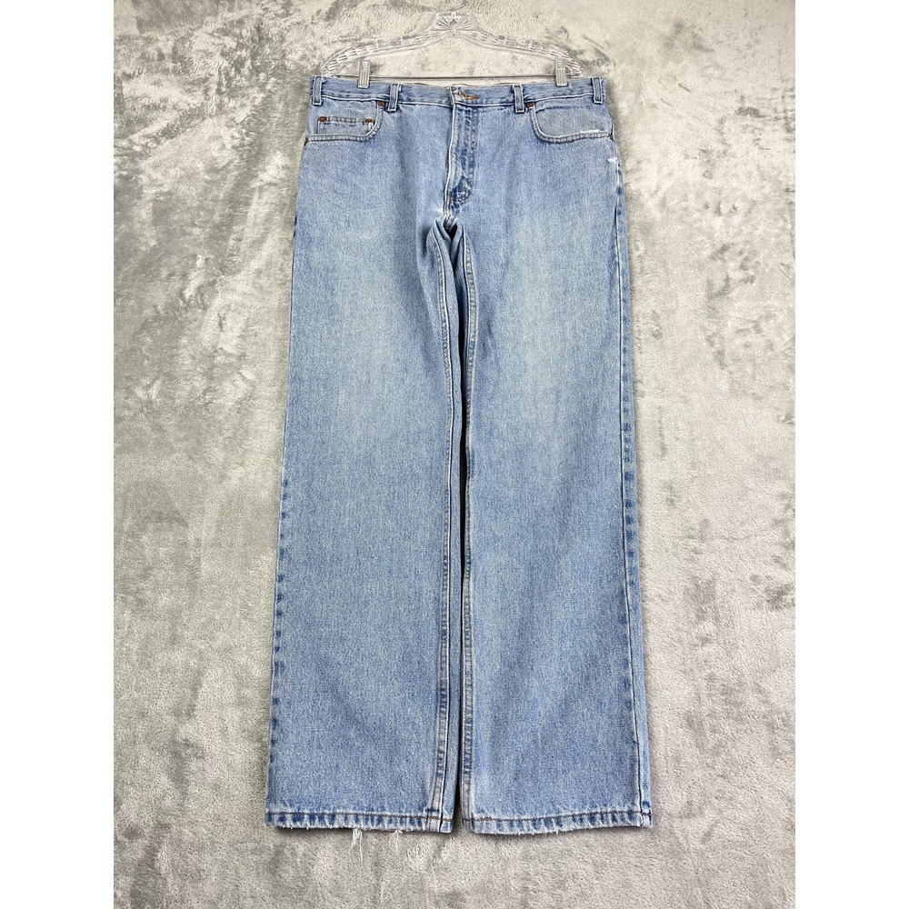 Vintage Y2K Arizona Jeans Mens 36x30 Blue Cotton Mid Rise Big Ring Denim Loose